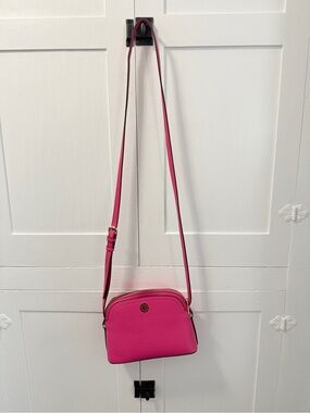 Anne Klein  Fuchsia Pebbled Leather Crossbody